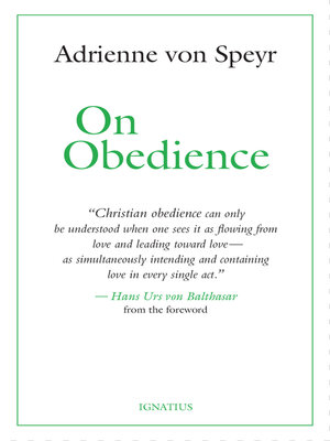 cover image of On Obedience